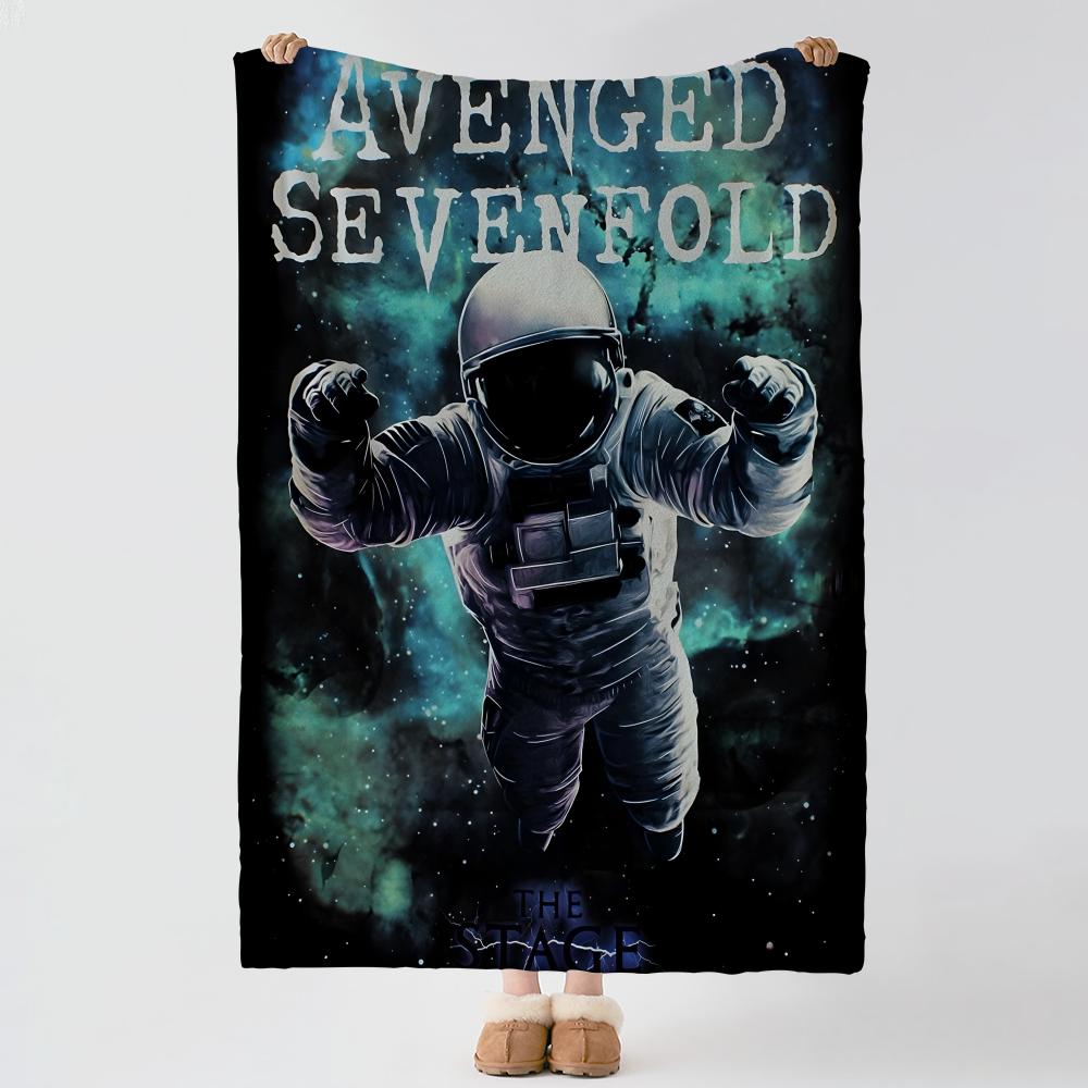 Music A-Avenged Sevenfold-d Throw Thick Comfort Flannel Quilt, Multi-scene Use Indoor Outdoor Daily Nap