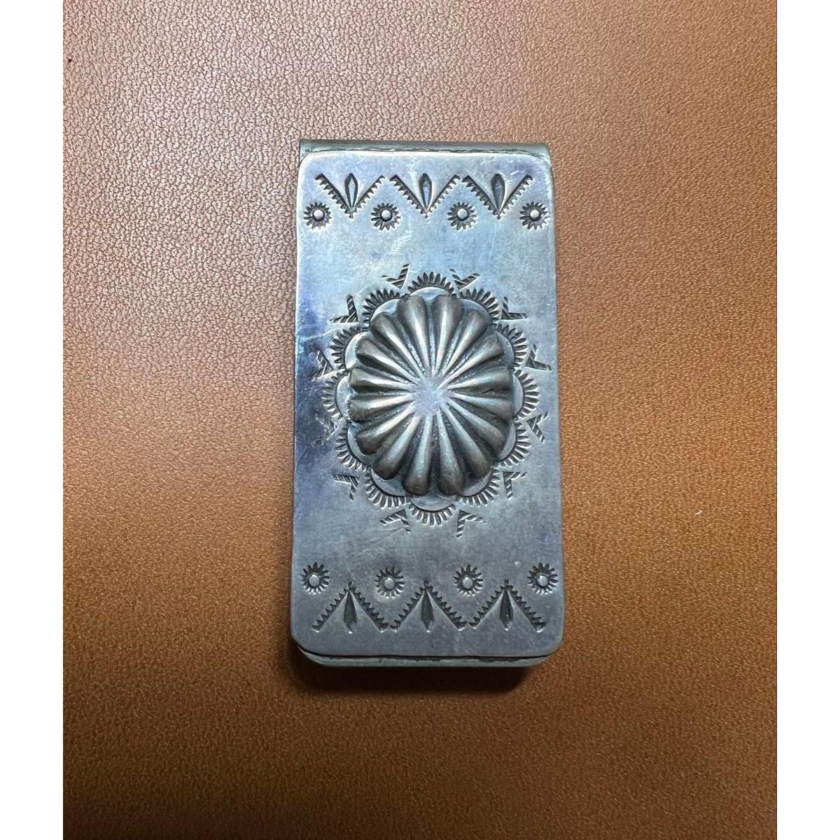 Used Indian Jewelry Money Clip NATAJO Navajo Silver 925