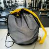 Portable Drawstring Beach Bag Large Capacity Swim Toy Storage Bag Mesh Beach Bag  Beach Activities