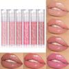 Brillo de labios con purpurina perlada, resistente al agua, brillo de labios brillante, hidratante, de larga duración, color caramelo, brillo de labios sexy