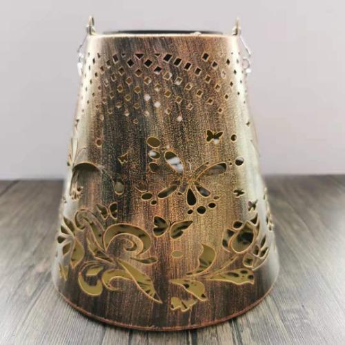 Iron Art Solar Light Butterfly Projection Light Courtyard Lawn Outdoor Decoration Hanging Light Decorative Light