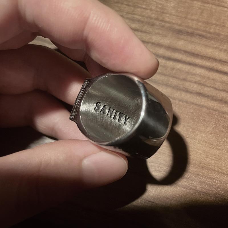 Retro Gothic Cross Large Ring for Men Stainless Steel Punk Edgy Jewelry Vintage Bold Statement Accessories Unisex Christian Gift