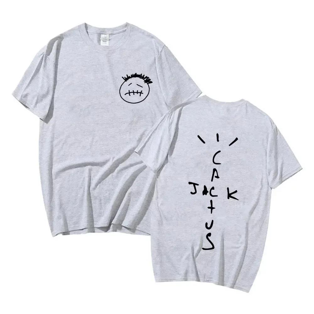 Mode Hip Hop T-Shirt Lässiges T-Shirt Rapper Cactus Jack Musikalbum T-Shirts Unisex und Unisex Lässige Y2k Oberteile Ästhetische Kleidung