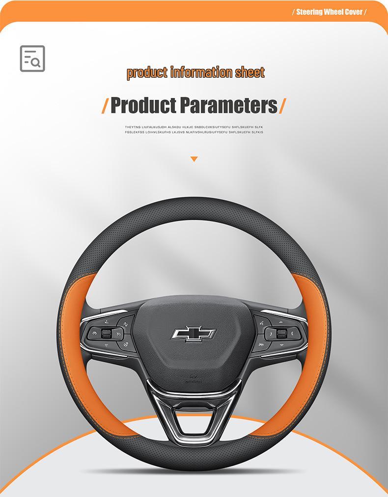 Ultra-Thin Steering Wheel Cover for Chevrolet Cars: Cruze, Equinox, Malibu XL, Blazer