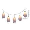 Halloween Ghost String Lights 10 LED Battery Powered String Lights With Ghost 8 Modes Ambient Lighting For Home Outdoor Patio