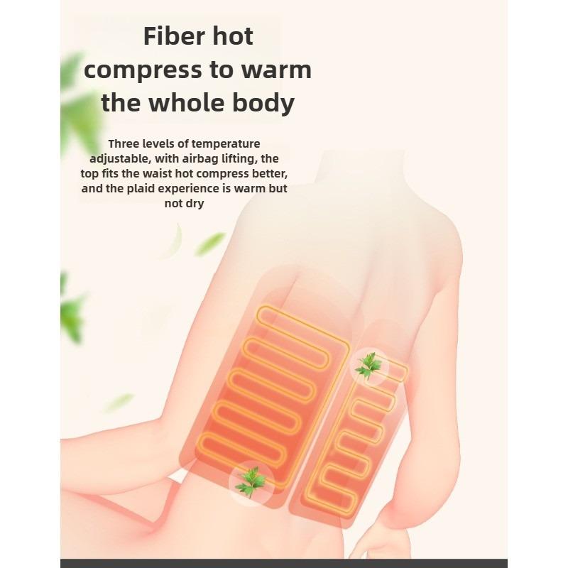 Electric Full Body Massage Mat With Heat Vibration Massage Neck Kneading Massager Airbag Back Waist Traction Massage Mattress