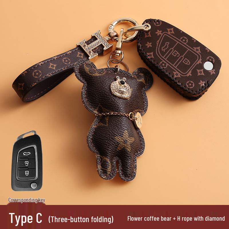 Dongfeng Fengguang Car Key Case for 580/S560, Aeolus AX7, Fengxing 330S, Jingyi IX5/X3, Buckle 370