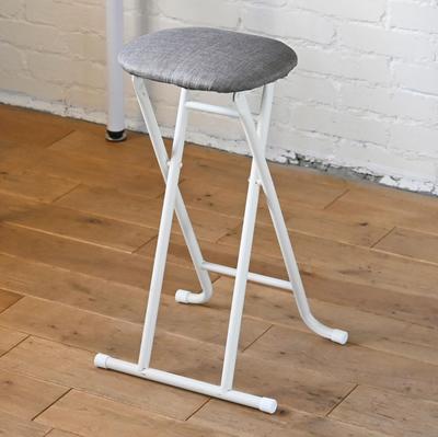 Chair Stool Folding Chair High Type Counter Chair Oval Lightweight Compact Slim Storage Complete Product Width 36 X Depth 30 X Height Cm 61.5