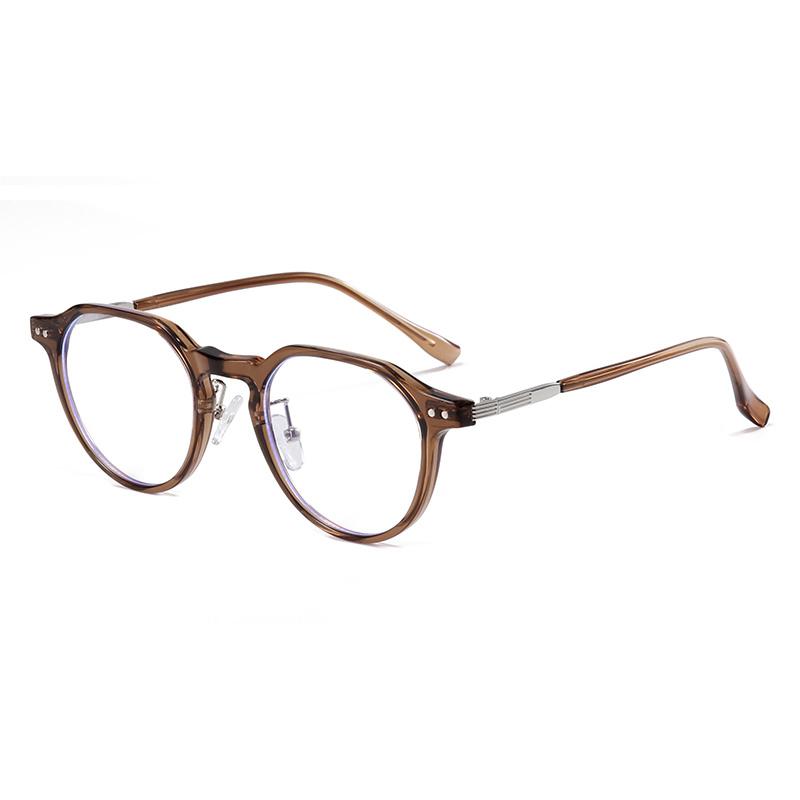 Rivet Frame Blue Light Blocking Oval Nearsighted Glasses For Women Fashion  Myopia Photochromic Eyeglasses -0.5 -0.75 To -6
