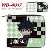Jujutsu Kaisen Short Wallet Anime Cartoon Leather Bifold Card Holder Coin Purse for Students Men Women