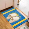 Golden State Warriors Logo Rug Game Carpet, Floor Mat for Bedroom Living Room Entryway Rug, Home Decor Idea Gift for Christmas birthday