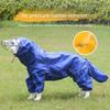 Pet dog Raincoat all inclusive raincoat hooded bag tail rain gear big dog medium to large dog golden haired Samoyed Alaska 5