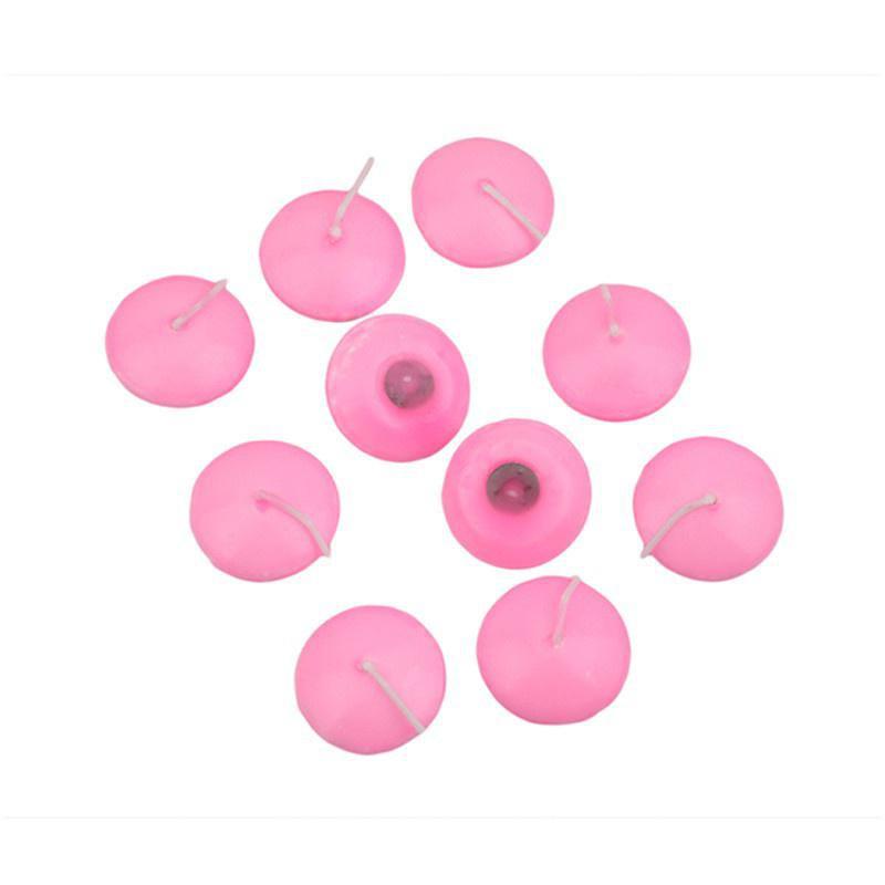 8 Stück Romantische Deko Schwimmkerzen Runde Rauchlose Kerzen Hochzeitsfeier Heim Hotel Deko Requisiten