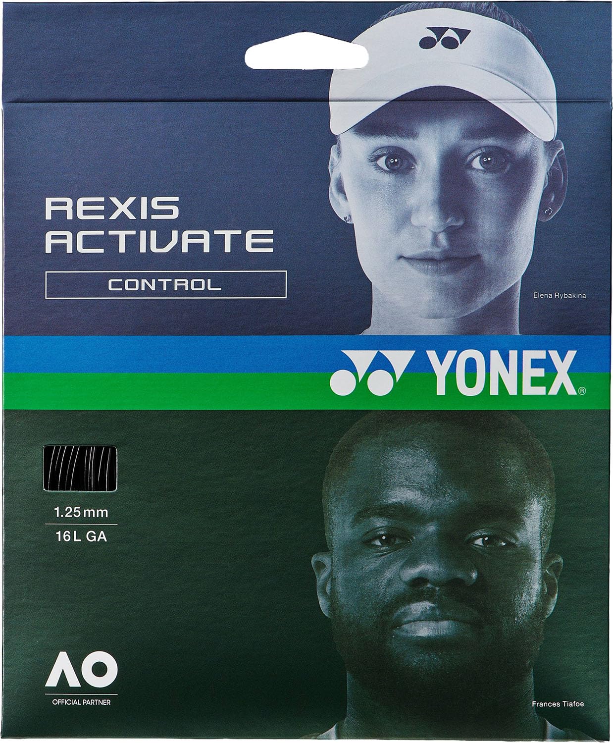 YONEX REXIS ACTIVATE 125 black tennis string чёрный