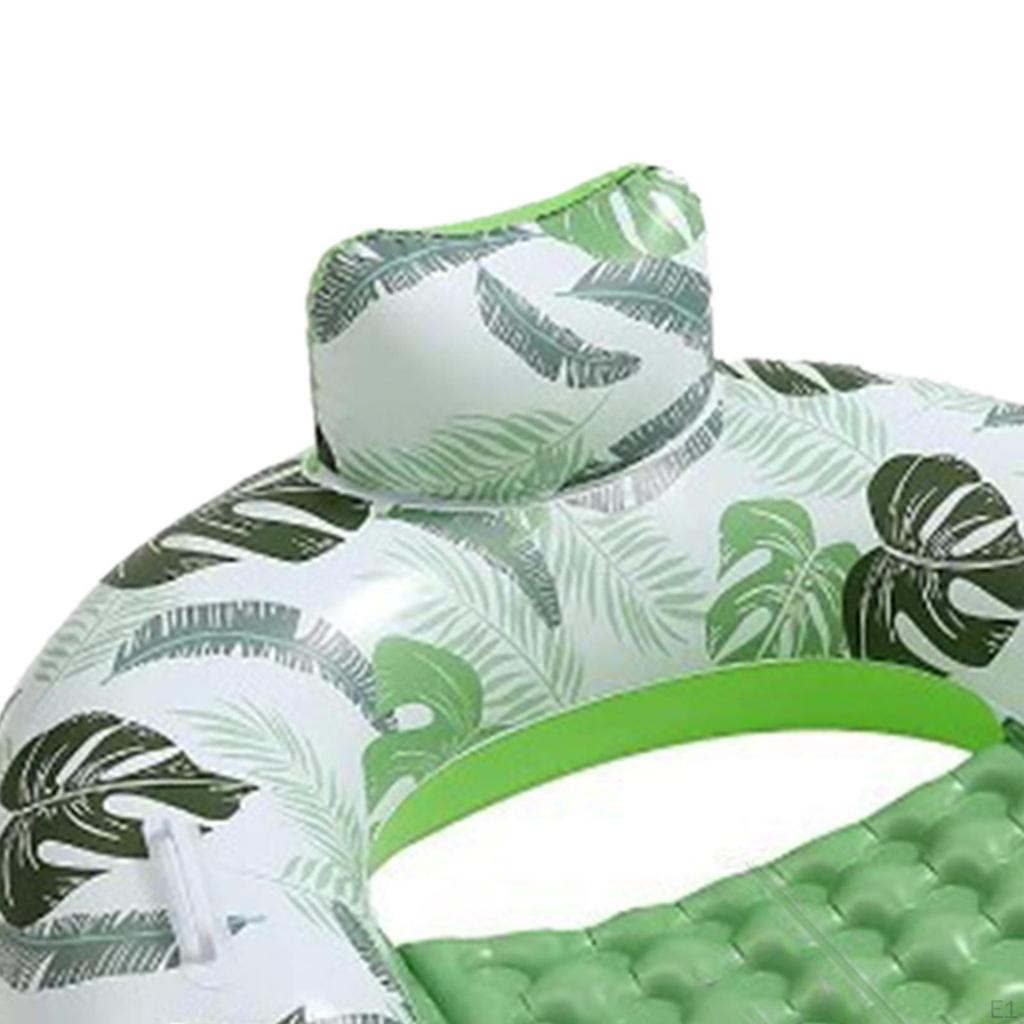 Comfortabele Zwembaddrijverstoel met Ingebouwde Bekerhouders voor Zomerse Ontspanning
