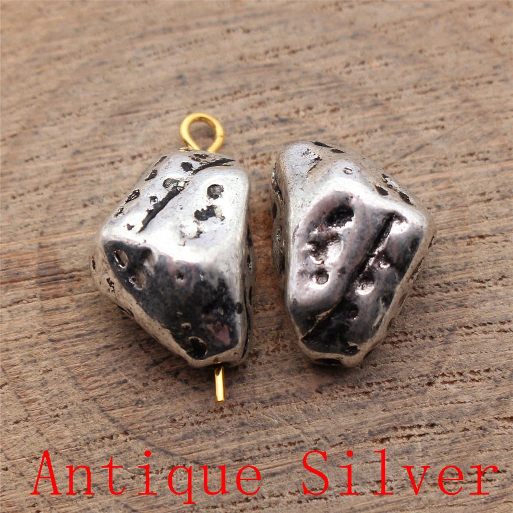 Charms Piatto Torsione Foro Grande Perline Sfuse Per Braccialetto Collana Gioielli Fabbricazione Componenti