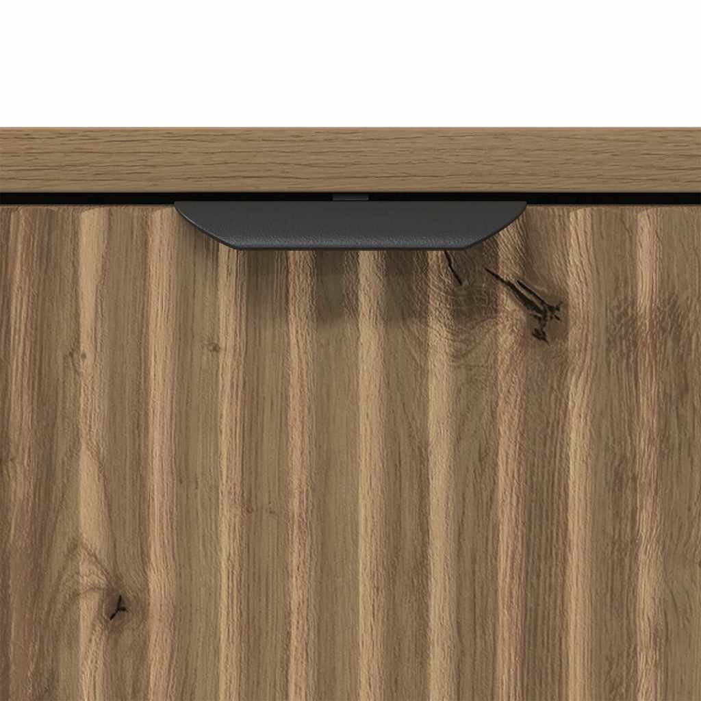 Bathroom Furniture Set 2 pcs Artisan Oak Plywood and Metal
