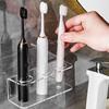 Acrylic Electric Toothbrush Holder 2/3/4 Holes Wall Mounted Toothpaste Storage Rack Toothbrush Stand Bathroom Accessories