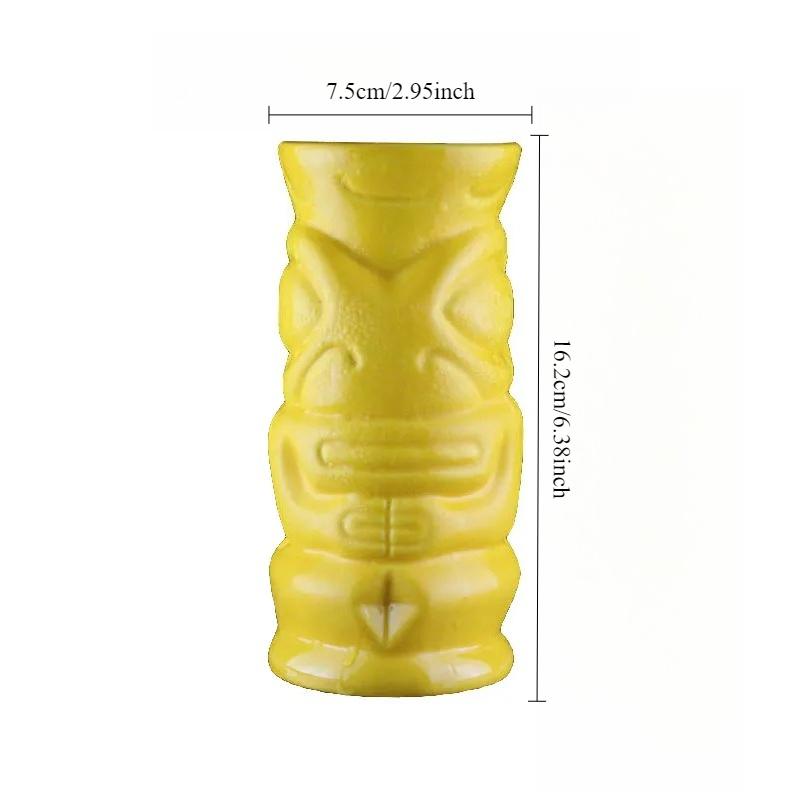 Creative Ceramic Cup TIKI Cup Bar Playing Cards Witch Doctor Statue Hawaiian Cocktail Cup Personalized Wine Glass Best Gift Cup