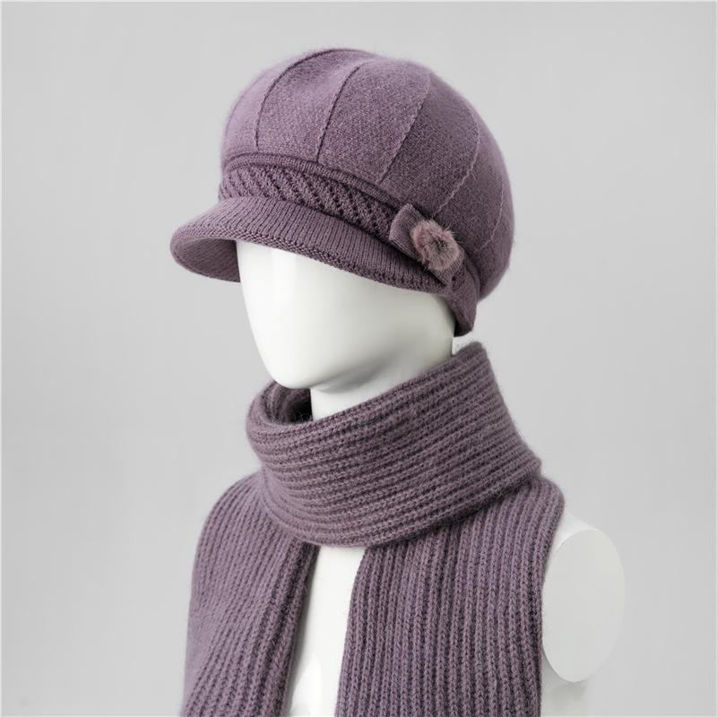 Ladies Hat New Autumn and Winter Wool Hat Thermal Cap Cotton Hat