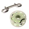 Diving Reel 30m Diving Finger Spool Reel with Double Ended Hook Fluorescent Green