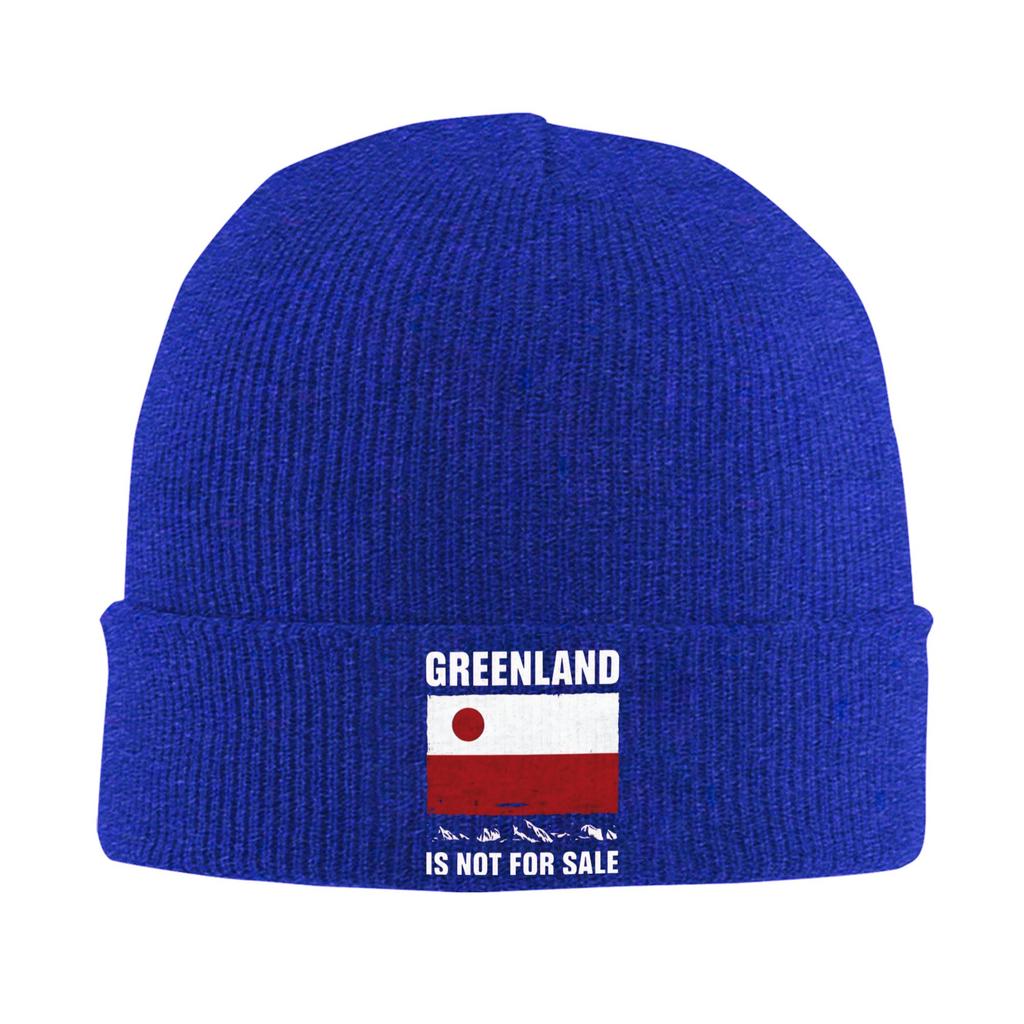 Greenland Is Not For Sale Flag Beanie Hats Bonnet Hats Men Women Cool Kpop Knit Hat Winter Custom Head Wrap Caps