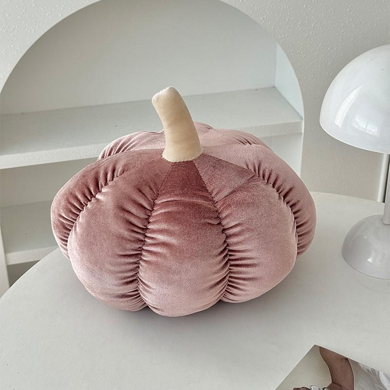 Cuscino Peluche Zucca Per Regalo Bambini Halloween Con Copertura in Velluto
