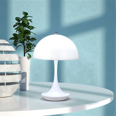 LED Mushroom Small Table Lamp Portable USB Charging Dimmable Flower Bud Lamp Bedroom Bedside Lamp