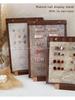 Walnut Wood Manicure Display Stand with Solid Base