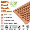 Mini Christmas Mould Silicone Gingerbread Man Moulds Mini Gummy Mould for Baking Cookies Pudding Jelly Dog Biscuit with Scraper