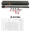 1/2 Inch Drive Click Torque Wrench 5-100 Ft-lb Dual-Direction Adjustable Torque Wrench Set with Extension & Adapters