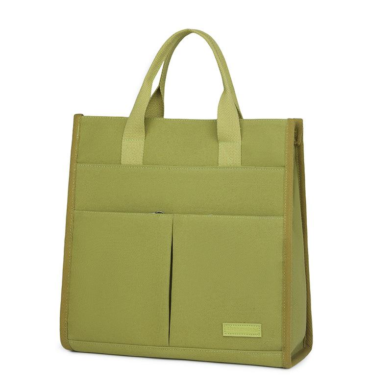 Damenhandtasche Leichte Mehrfachfach-Canvas-Tasche Reise-Pendler-Computertasche