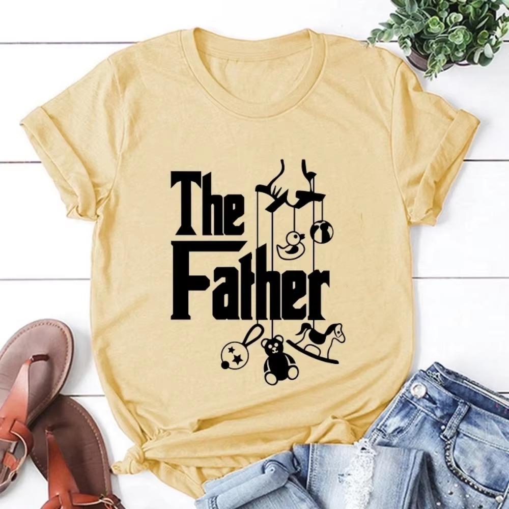 The Father Funny Father's Day T-Shirt for New Dad First Time Dad Harajuku Classic Tshirt Men HCotton Short Sleeve Cool Tees #310