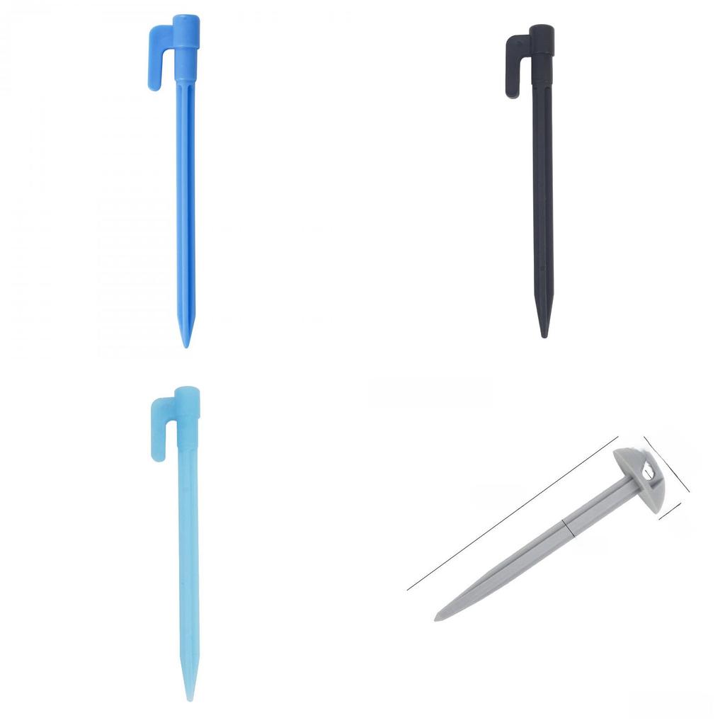 Camping Tent Pegs With Plastic Spiral Nails For Outdoor Shelter Securement