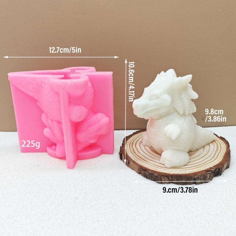 High Temperature Resistant Silicone Dinosaur Scented Candle Mold Perfect For Crafting Unique Scented Candle