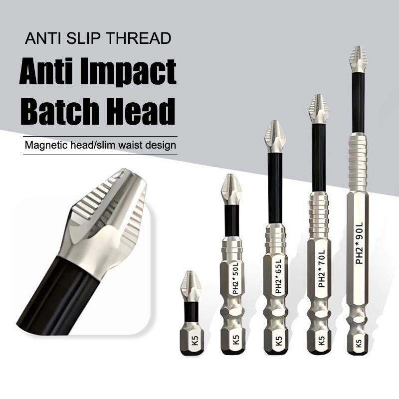 9Pcs/set High Magnetic Screwdriver Drill Bit Durability Universal Anti-Slip Magnetic Electric Screwdriver Set