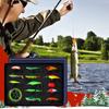 Fishing Bait Set Artificial Trout Lure Fishing Gear Kit For Outdoor Saltwater River Lake Pond Vacation Family Night Morning