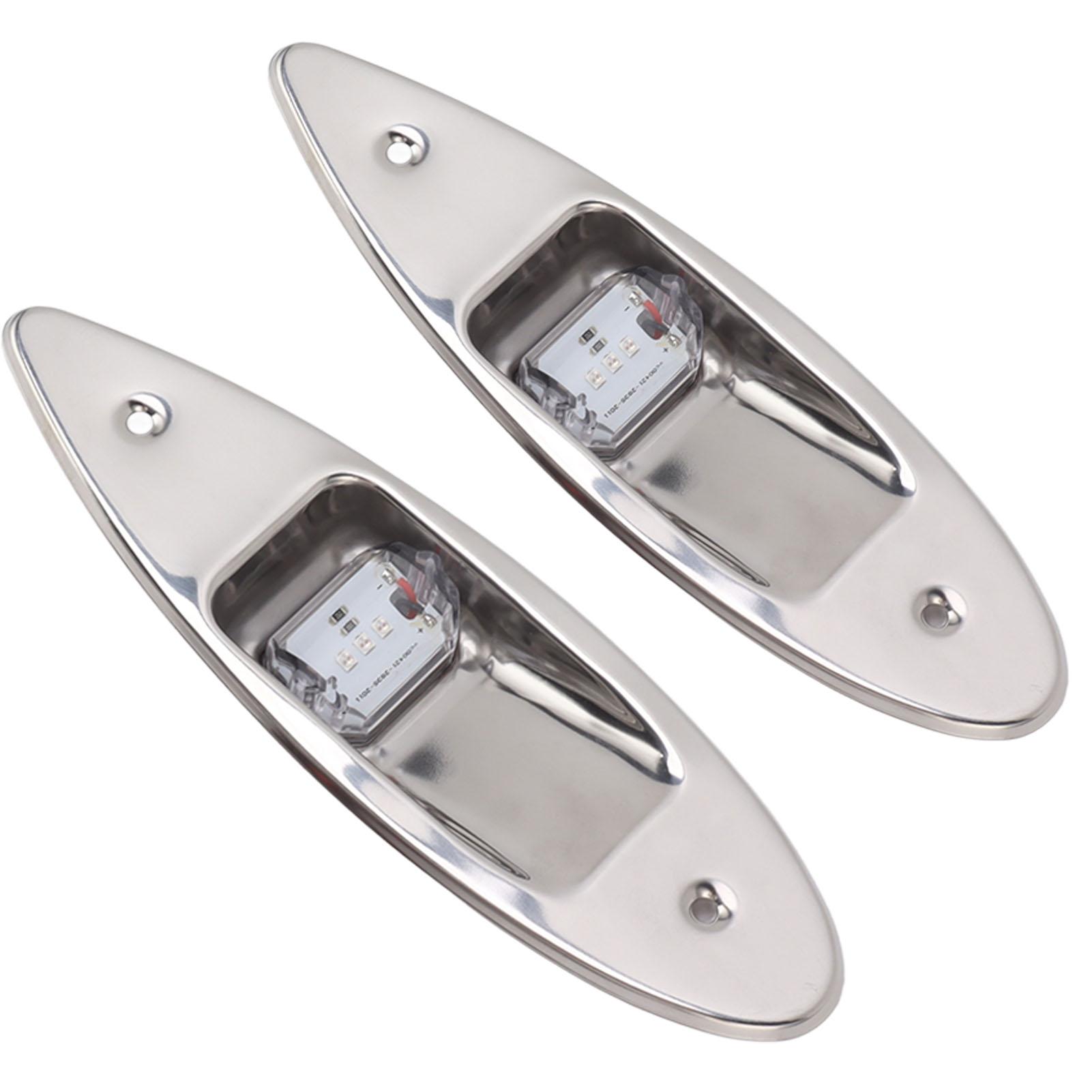 

1 пара навигационных огней для лодки DC12V 120 градусов угол луча высокая видимость водонепроницаемый светодиодный носовой фонарь