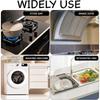 Pair  Kitchen Stove Counter Gaps Cover Steel Oven Gaps Shielding Easy Clean Ranges Side Fillers Stove Side Gaps Fillers Set