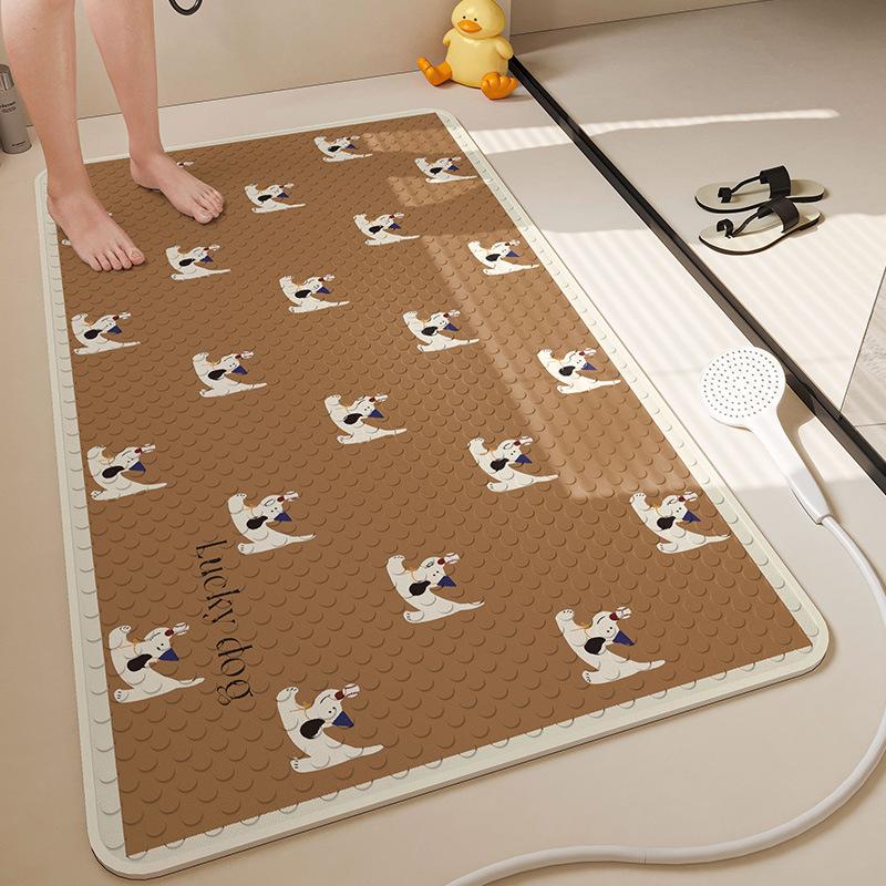 Bathroom Anti-slip Mat for Children's Shower and Shower  Special Floor Mat for Elderly and Pregnant Women's Toilet  Bathroom Suction Cup Foot Mat