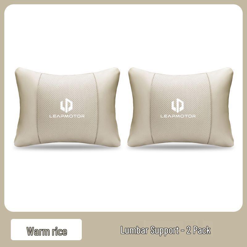 Suporte Lombar para Bancos de Carro Leapmotor T03/C11/C01/C16/C10 - Conforto de Alta Qualidade e Proteção da Cintura Encosto de Cabeça