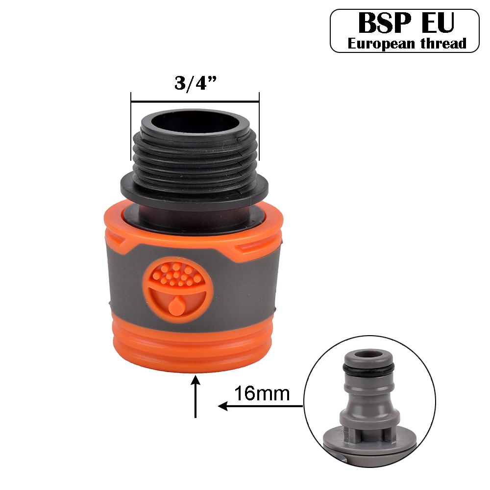 Garden Hose Quick Connector 1/2 3/4 1 Inch Pipe Coupler Stop Water Connector 16/20/32mm Repair Joint Irrigation System Fitting