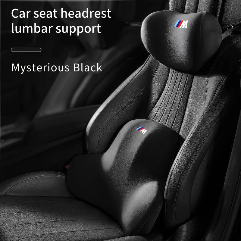 BAGI7 2026 Car Sticker Car Styling Seat Neck Pillow Waist Pad Headrest Lumbar Backrest For BMW X1 X2 X3 X4 X5 X6 X7 G20 G30 6GT E46 E9