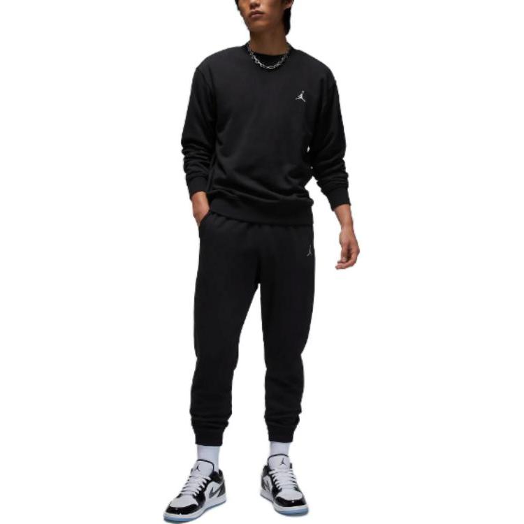 Jordan Sweatshirts Men's Black Crew Neck Moderate Regular BQ2941-010