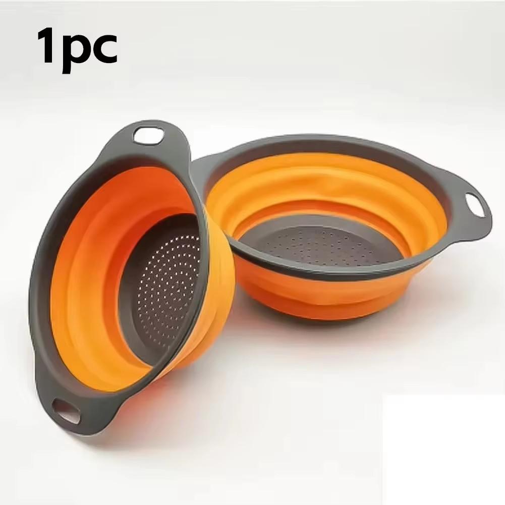 Passoire pliable pour fruits et légumes, panier de lavage, égouttoir à vaisselle, passoire en silicone, égouttoir pliable, ustensiles de cuisine