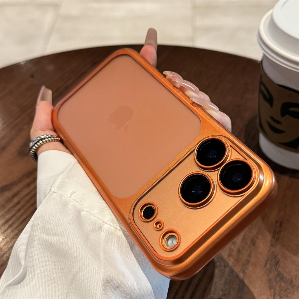 Luxury Matte Transparent Phone Case For iPhone 14 15 16 Pro Max 17Air Plus Shockproof Bumper Cases Cover