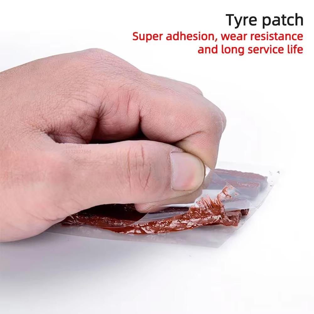 12-Piece Tyre Repairing Tool Set with T-Handle Plug, Tire Repair Replacement Needles for Efficient Fixing