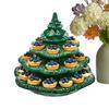 Deviled Egg Holder 4 Layer Christmas Tree Shaped Tableware 26 Hole Appetizer Holder For Holiday Gatherings Thanksgiving Wedding