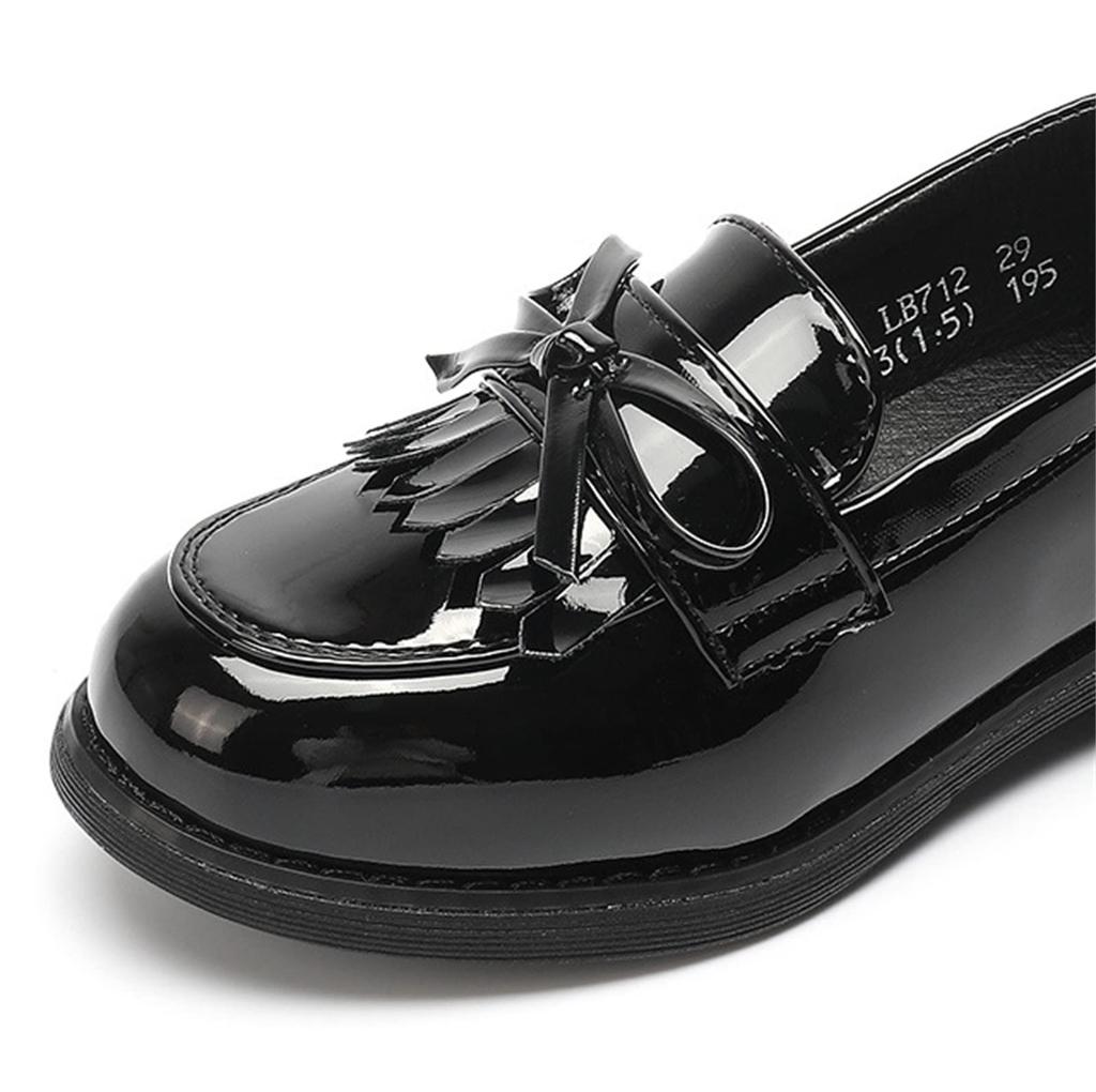 PPXID Slipper für Kleid Formal 20cm [PPXID] Kinder, Mädchen, Schuhe, Kinderschuhe, Schleife, Lackleder, Niedlich, Leicht, Schuhe, Schule, Hochzeit, Rezital,