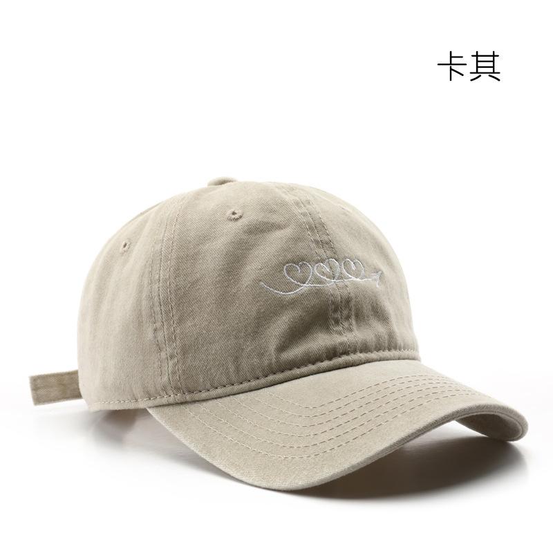 

Autumn and winter personalized washing embroidery baseball cap outdoor travel street sunshade cap хакі